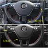 ABS Auto For Volkswagen Passat B8 2016 -  Steering Wheel Decoration Button Frame Cover Trim Matte / Carbon Fiber Accessories