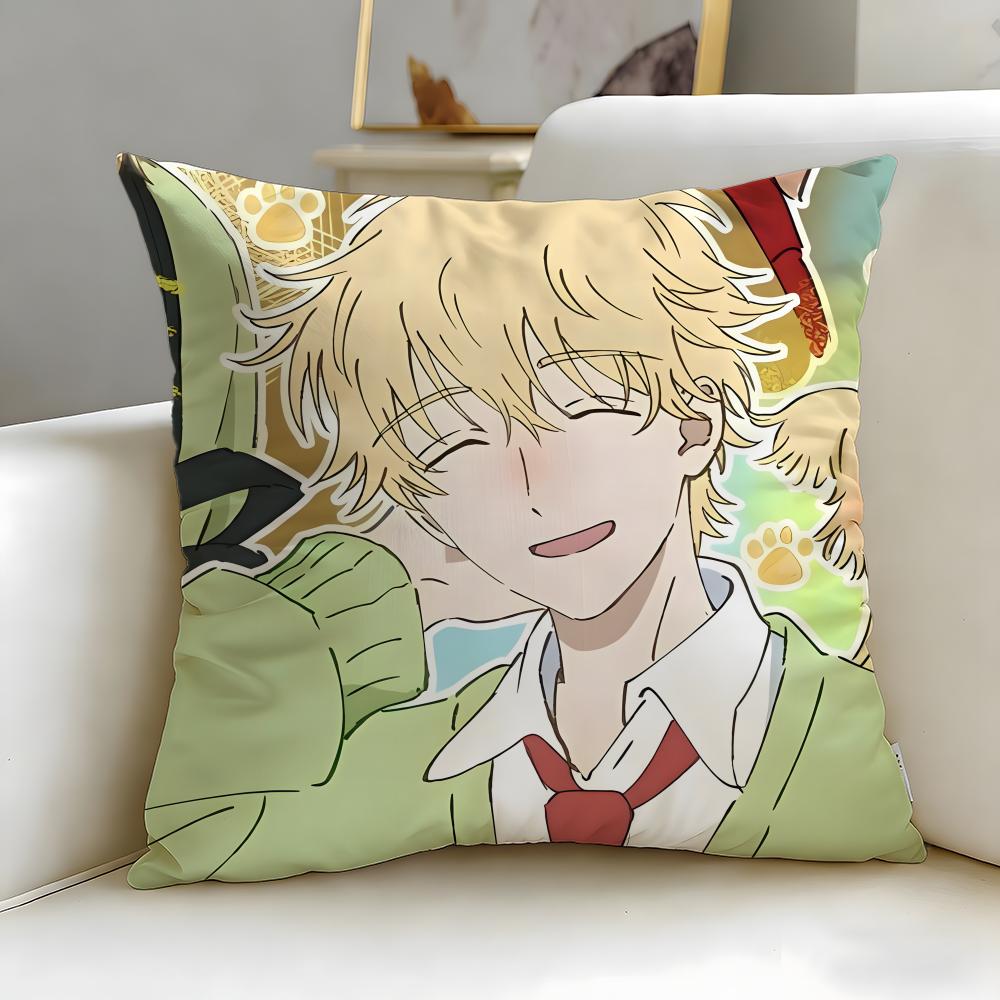 popular anime Skip and Loafer Cushion Cover Soft & Easy-Wash Pillow Case – Versatile for Couch, Bed, Travel and Office