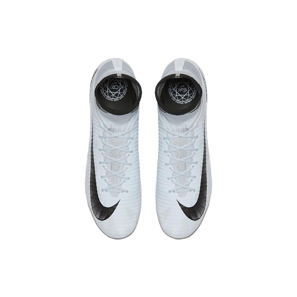 Nike CR7 Mercurial Veloce 3 Dynamic Fit FG Herrefotballsko Hvit Svart 852518-401