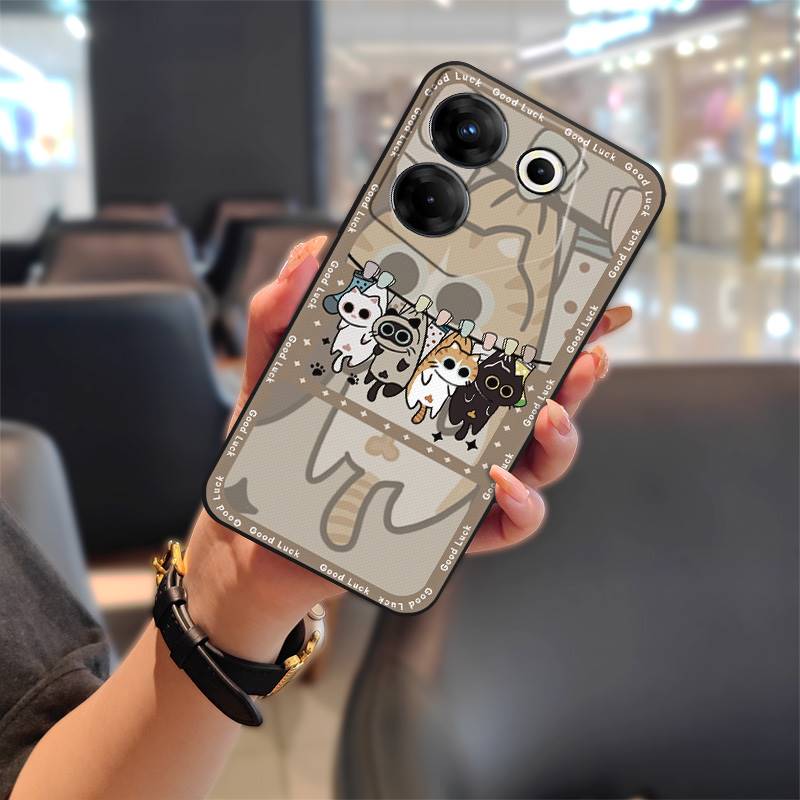 TPU Shockproof Phone Case For Tecno Camon20 Pro 5G/CK8n Silicone Fashion Design Dirt-resistant Anti-knock Graffiti Cute