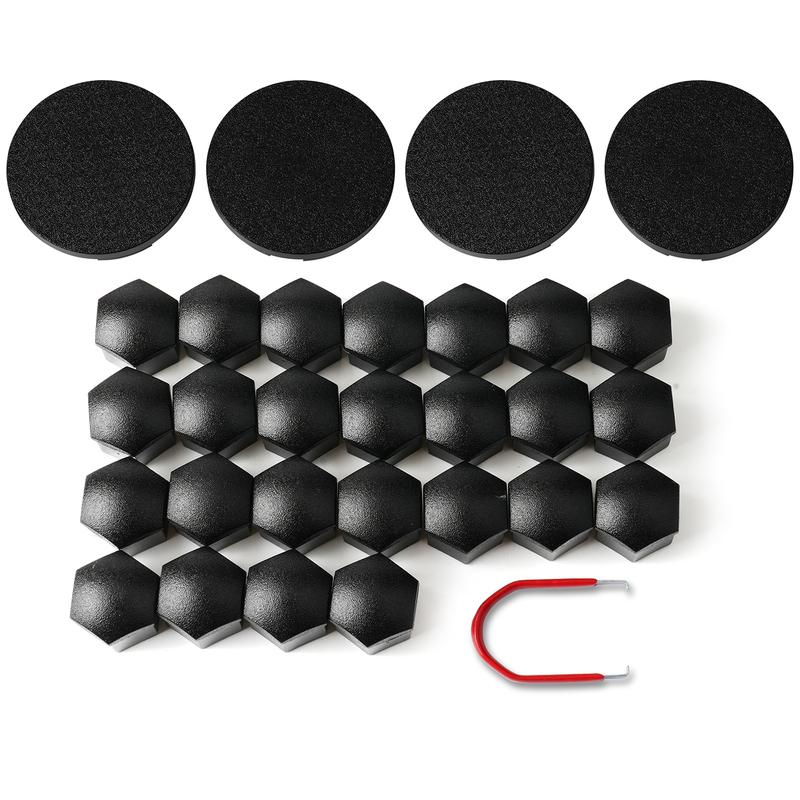 Fits Tesla Cybertruck Lug Nut Covers & Center Caps - Matte Black