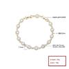 China Factory Top Design 18K Gold Plated Cubic Zircon Custom Charm Bracelet Fashion Jewellery Import Accessories