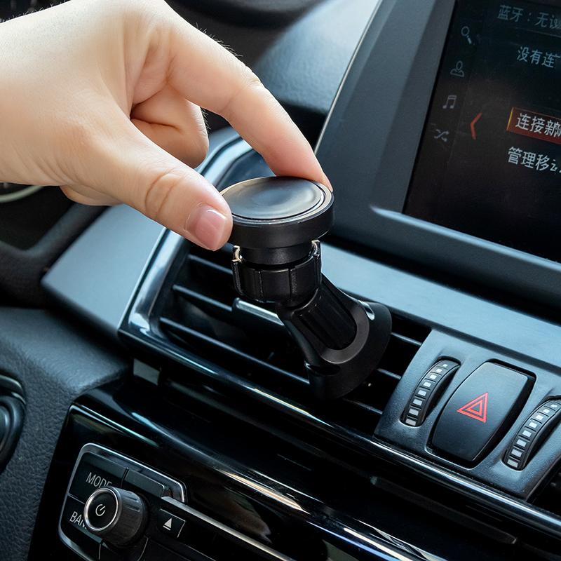 Magnetic Car Phone Holder Ball Head Universal Holder Car Air Outlet Phone Holder Universal Iron Hook Clip