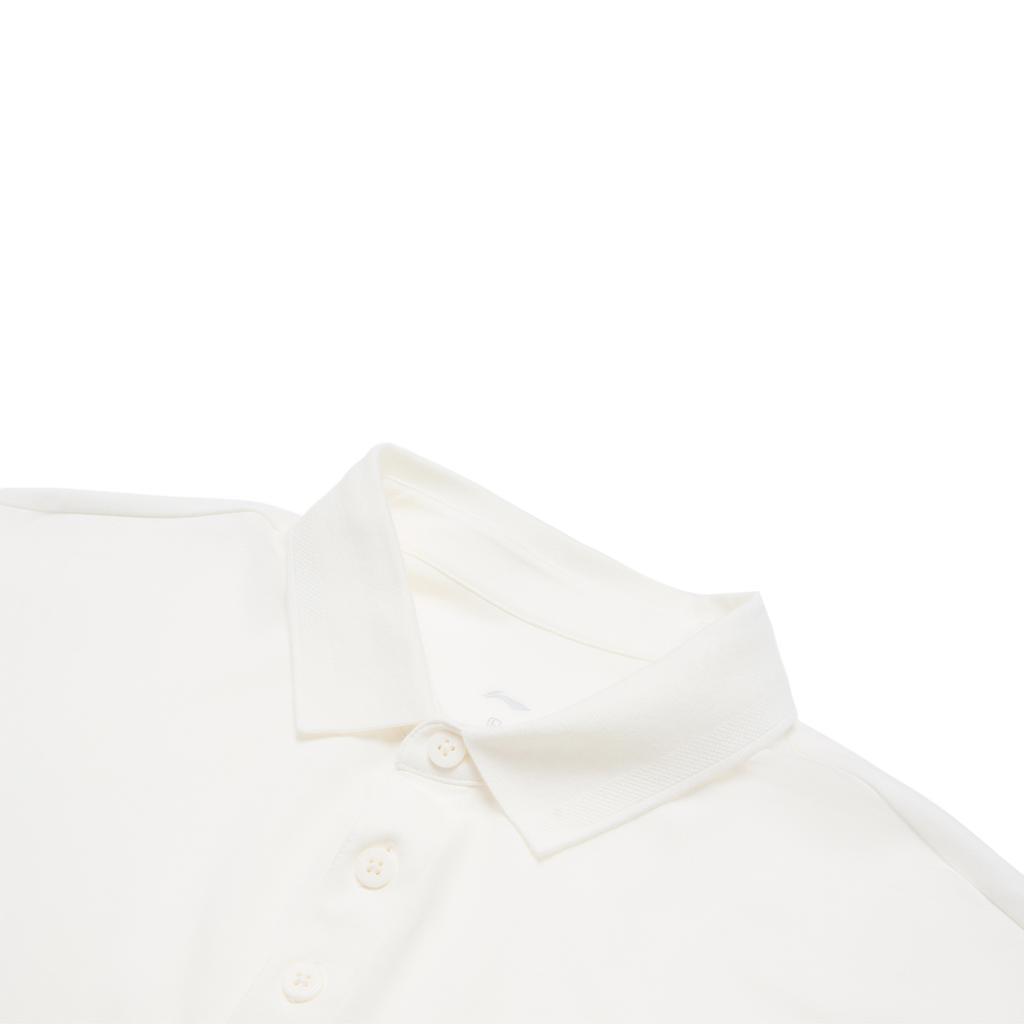 Li-Ning Comfortable Moisture-Wicking Short Sleeve Polo Shirt Men tops Off-White APLU125-6