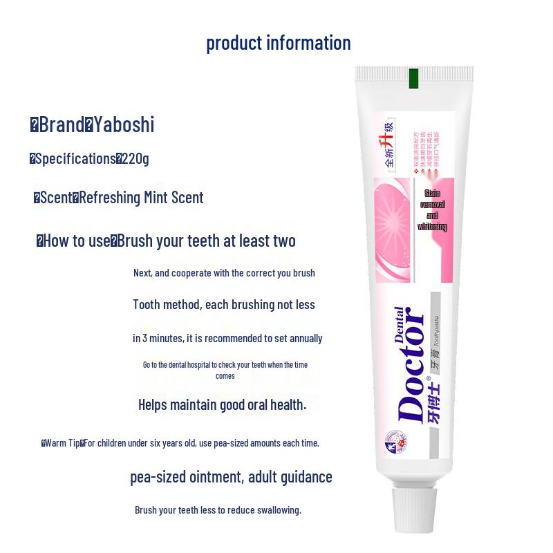 Dr. Ya Stain Removal Whitening Toothpaste
