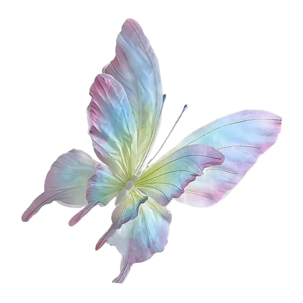 Giant Gauze Fake Butterfly Artificial for Wedding Bedroom Birthday 40cm