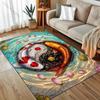 1PC Koi Yin-Yang Design Carpet for Living Room Bedroom Sofa Home Decor Rus Non-slip Floor Mat Luxury Gift