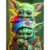Disney Diamond Painting Baby Yoda Illustration 5D Diamond Painting Art Embroidery Cross Stitch Room Decoration