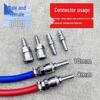 C-Type Pneumatic Quick Coupler, Durable High-Pressure Gas Pump Connector, 8mm/10mm Male & Female Push-in Plug.
