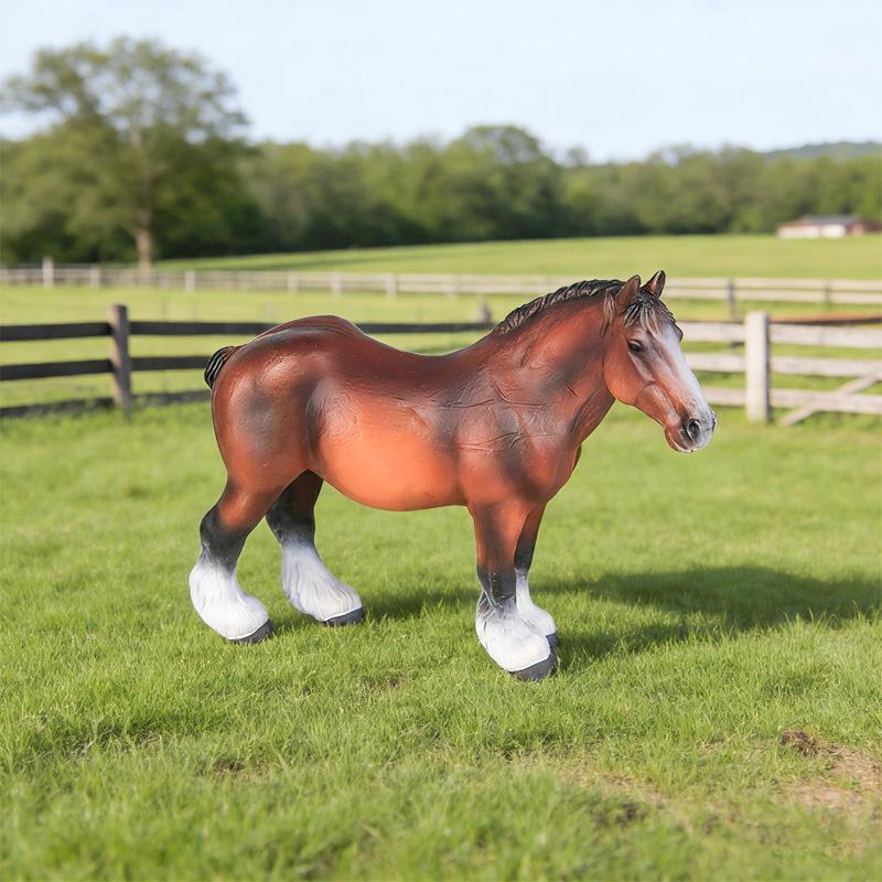 Solid Simulation Toy: Thousand Li Horse, Dutch Draft Stallion & Tennessee Walking Mare