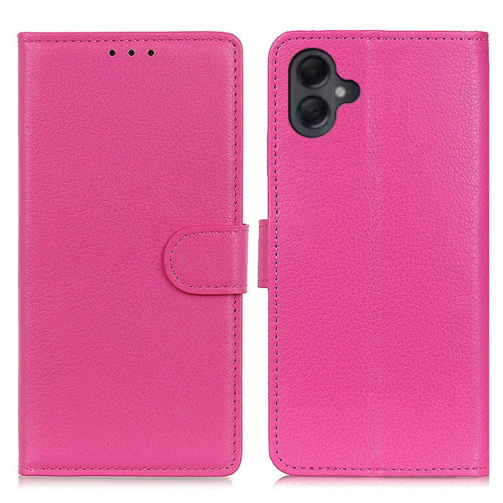 For Samsung Galaxy A06 4G Wallet Case PU Leather Phone Cover Litchi Texture