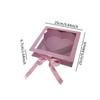 Boutique Valentine's Heart Flower Box Clear Top Creative Elegant Romantic Fillable Packaging for