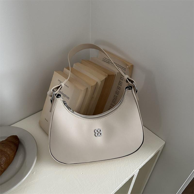 Minimalist Shoulder Bag Pu Material With Zipper Closure For Daily Use
