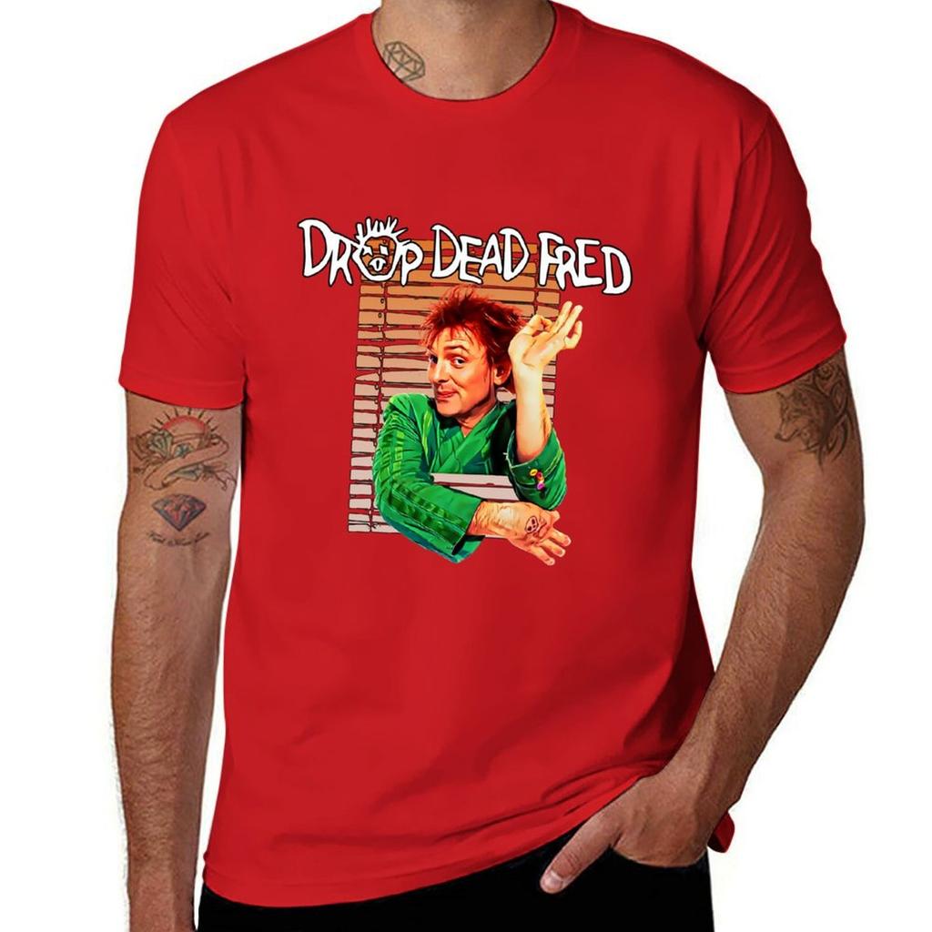 Drop Dead Fred classic Rik T-Shirt anime aesthetic clothes boys whites t shirts for men graphic