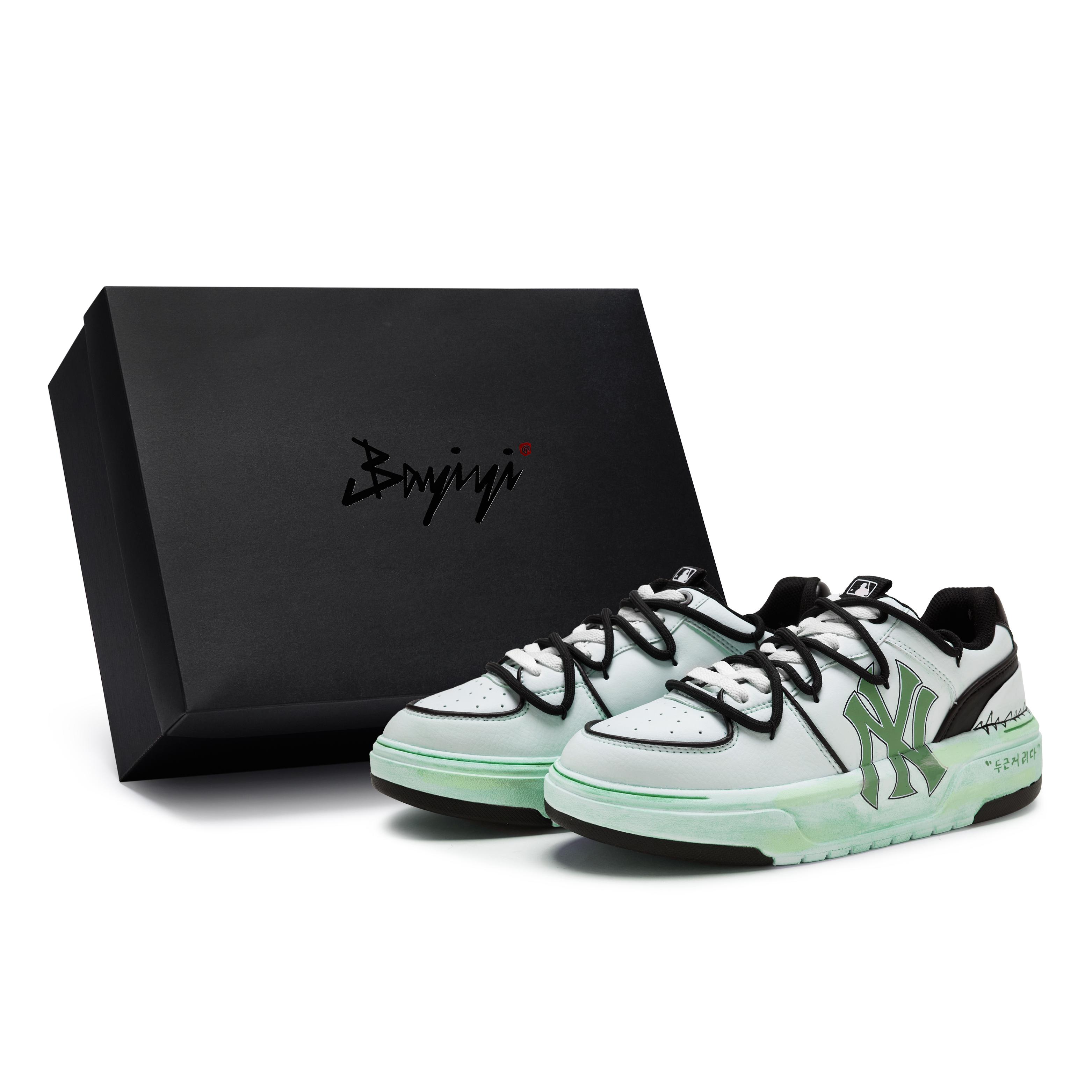

MLB Chunky Liner 811 Manufacturing, Chunchen Heartbeat Green, Special Shoe Box Low top Skateboard Shoes Unisex 3ASXCA12N-50WHS(Team80-BOX) 45