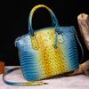 Portable Crossbody Retro Women's Bag Multicolor Crocodile Brahman