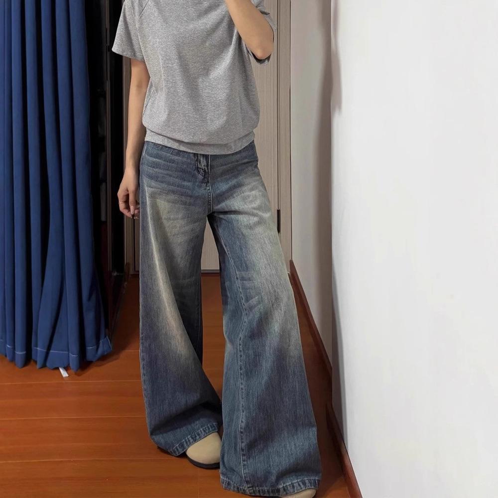 Pear-Shaped Women’s Plus Size Wide-Leg Denim Jeans for Summer 2025