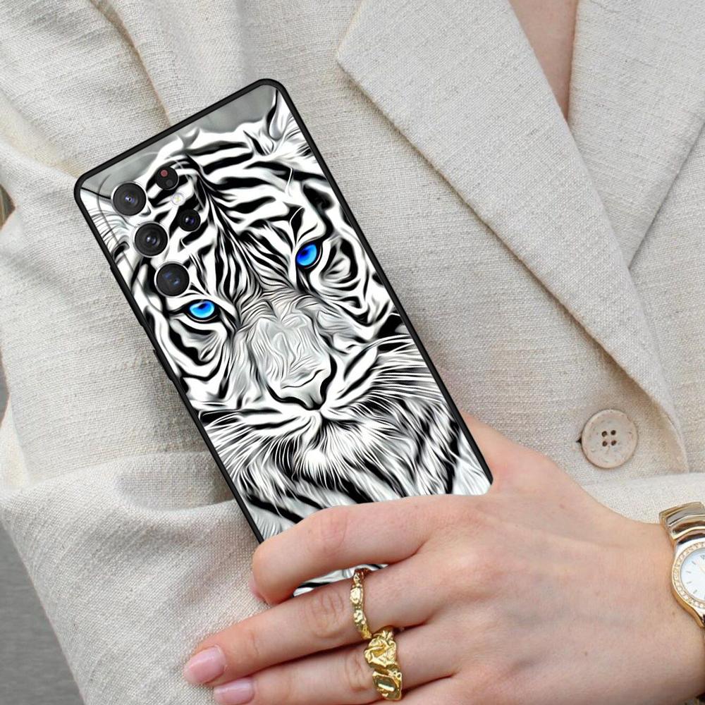 Tiger Face Cell Phone Case for Samsung Galaxy S26 Ultra S25 S24 S23 S22 S21 S20 Note10 Cover