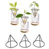 1/2/4pcs Avocado Seed Starter Vase Holders Avocado Seed Growing Triangle Metal Stand Carrots, Sweet Potatoes Growing Stand