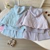 New Winter Girls' Casual Three-Piece Set: Hooded Vest, Sweatshirt, and Long Pants (AWB107)