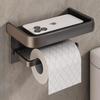 Bathroom Tissue Holder No-Drill Waterproof Wall-Mounted Tissue Box Roll Holder Toilet Paper Holder