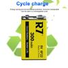 R7 9V 300mAh Rechargeable Batteries for Wireless Microphones, Guitars with EQ, Smoke Alarms, and Multimeters