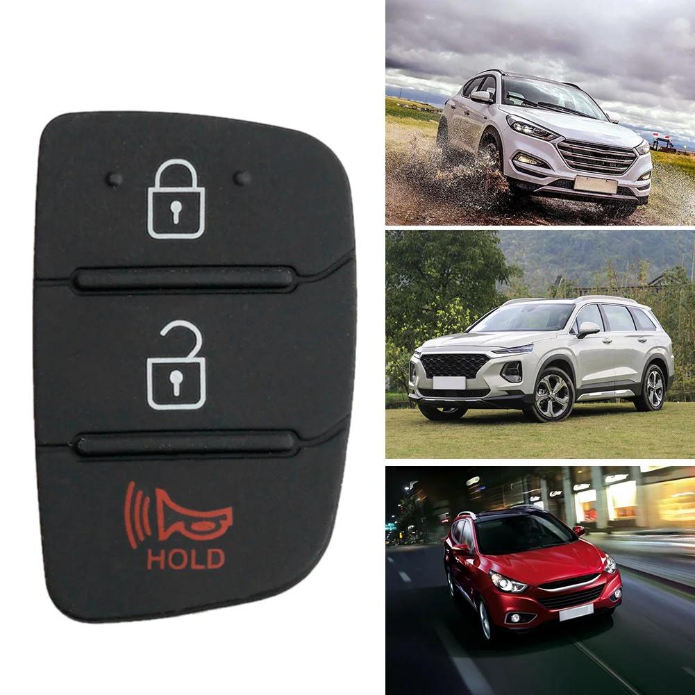3 Button Remote Key Case Rubber Pad For Hyundai i30 i35 iX20 Solaris Verna for Kia RIO K2 K5 Sportage Folding Key