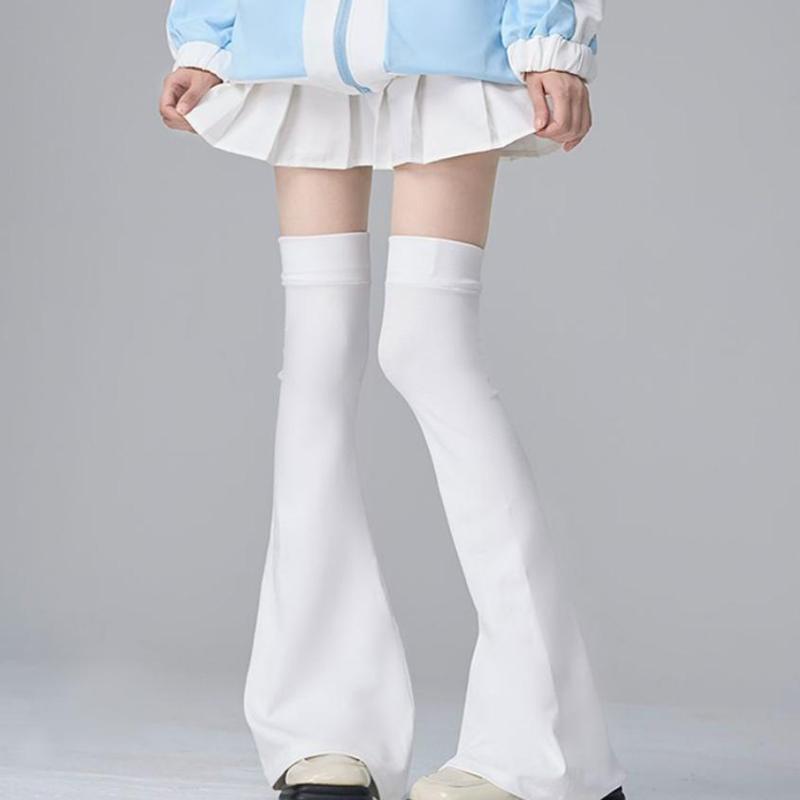 Y2K Leg Stockings Elasticity Slimming Knee Socks Japanese Style Spicy Femboy Over The Knee Horn Shaped Cuffs Sexy Accessories
