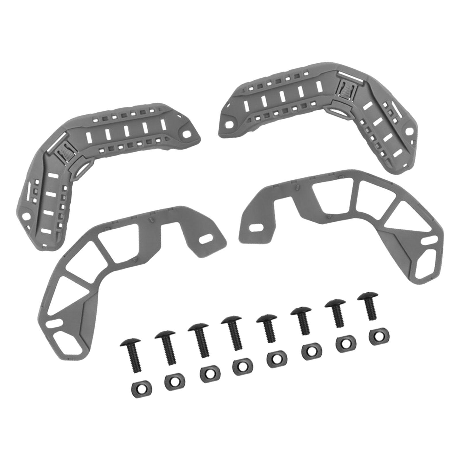 

Helmet Rails Helmet with Mounting Screws Mount for Integrate Necessary серый