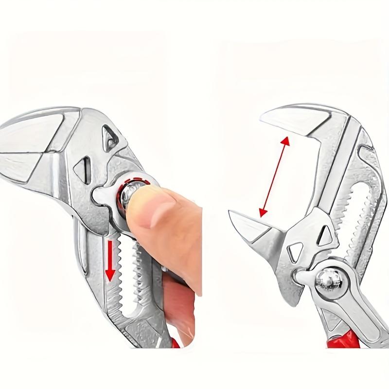1pc Adjustable Wrench - Manual Operation, Comfort Grip, Straight-Tooth Design Suitable for Bolts, Pipes, and Accessories - Ideal for Home Repair