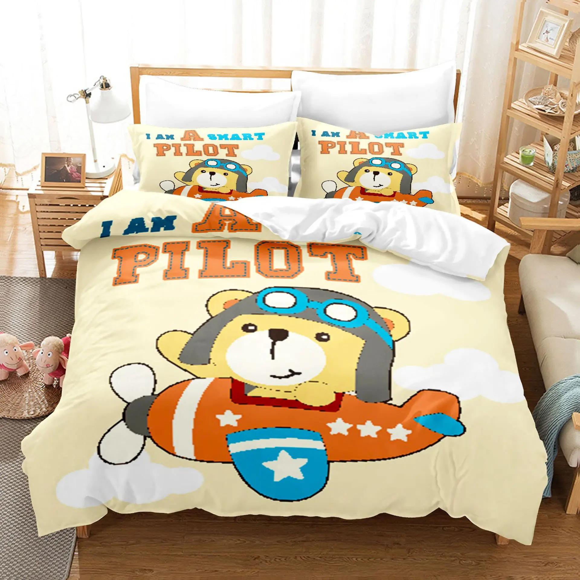 

140x20 Soft Duvet Cover Set+Pilowcover Birthday Gift for Young Boys/girls Print Carton Believe In Magic Unicorn Warm Comforter Cover for Kid 135*200cm Eu-Single
