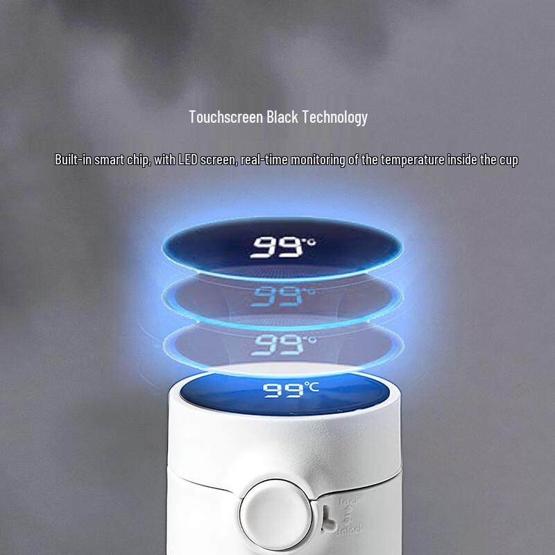 QUANGE 316 Stainless Steel Temperature Display Thermos Mug