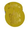 Inkdotpot Real Gold Foil Baby It's Cold Outside Baby Shower Tags Favor Hang Paper Tags 100
