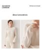 Women's Thick Three-Strand Cashmere Drop-Shoulder Sweater - 2025 Autumn/Winter Collection, Round Neck Base Layer Top