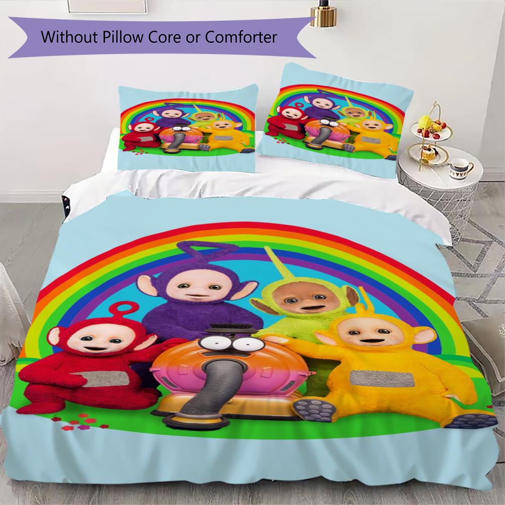 

Teletubbies Pattern Bedding uilt Set uilt Cover Pillowcase Home Decoration Birthday Gift (1 * duvet cover + 2 * pillowcase without core)191 135x200cm