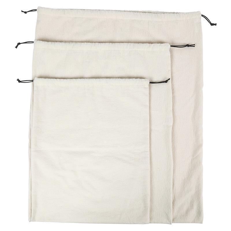 Pure Cotton Flannel Travel Dustproof Drawstring Bag - Large Capacity Storage with Printed Logo 11x14cm