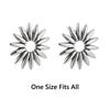 Exaggerated Floral Stud Earrings Elegant Retro Earrings Stylish Statement Jewelry  for Women