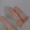Light Luxury Tulip Stud Earrings for Women Tiny Crystal Flower Earrings Simple Summer Daily Commute Jewelry