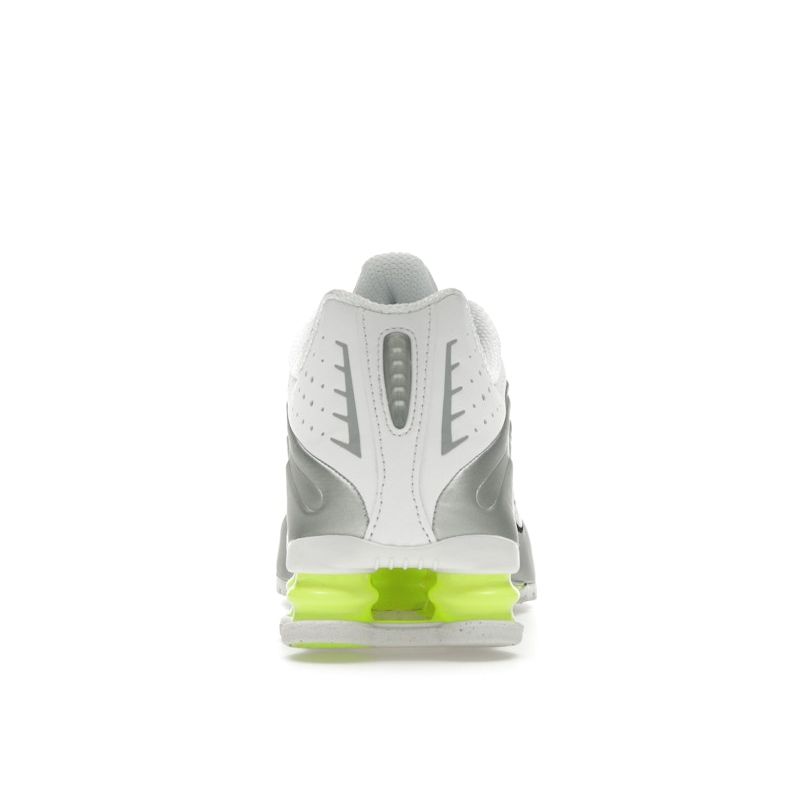 Nike  Shox R4 White Metallic Silver Women Sneakers Volt AR3565-102