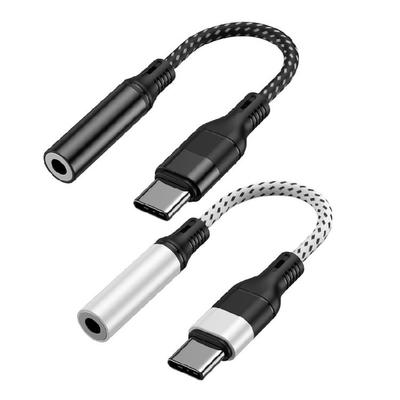 Durability Aluminum Body USB C To 3.5mm Audios Converters Cable Supporting Volumes Adjustment Clear Voice Chatting 3.5mm Cable