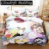 Fashion 3D Printing Anime Murder Drones Bedding Set Cartoon Three-piece Set Adult Boys Bedroom Duvet Cover Sets Home Textiles