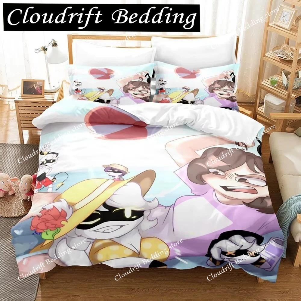 Fashion 3D Printing Anime Murder Drones Bedding Set Cartoon Three-piece Set Adult Boys Bedroom Duvet Cover Sets Home Textiles