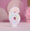 Macaron Colorful Ball 0-9 Creative Digital Birthday Decoration Candle