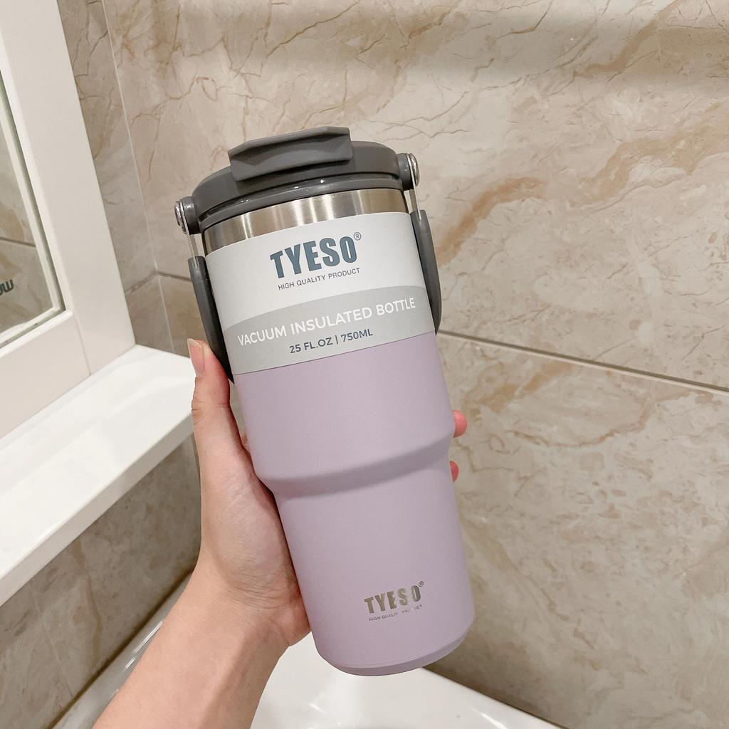 600ml 750ml 900ml Coffee Cup Thermal Vacuum Mug Stainless Steel Non-slip Leak-Proof Thermos Insulated Cup Milk Tea Water Bottle