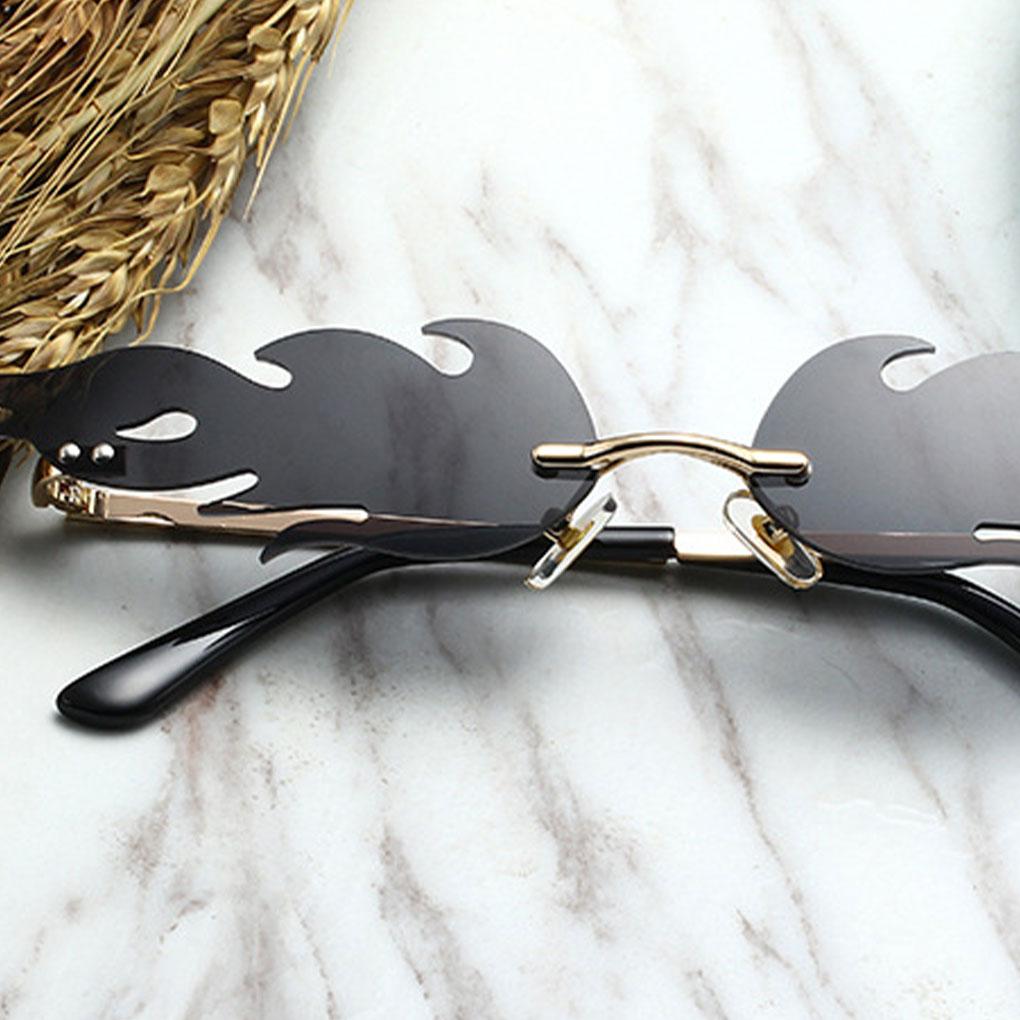 Flame And Fire Fashionable Eyewear For Stylish Look Frameless Durable Waterproof Breathable Windproof
