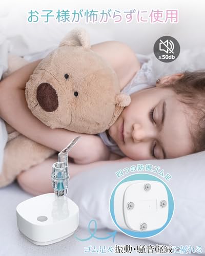 MEDIKEN ME101 Compressor Nebulizer Inhaler, Fine Mist, Quiet Design, Easy Cleaning, USB-C Powered, Compatible with Common Inhalation Medications, Comp