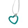 Sweet Hollow Heart Pendant Necklace Party Jewelry Fashion Statement Choker Simple Colorful Cord Collar Necklace
