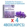 Lavender Sachets for Closet Freshener Natural Air Purifying Bags with Long Lasting Floral Scent Deodorizer for Drawer Car 10 Pcs