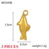 3PCS/LOT CARLIDANA Marine Starfish Shell Pendants, Stainless Steel Charms for DIY Jewelry