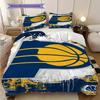 Indiana Pacers Bold Dynamic Bedding(1 * Duvet Cover + 2 * Pillowcase, Without Core) Duvet Cover and Pillowcase Soft and Comfortable